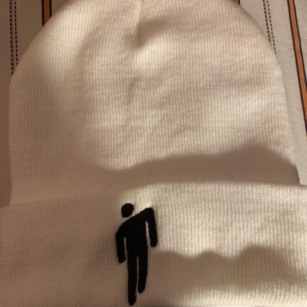 Billie Eilish “White Blohsh Beanie”